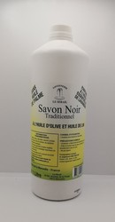 Savon noir mnager huile de lin huile essentielle lavandin